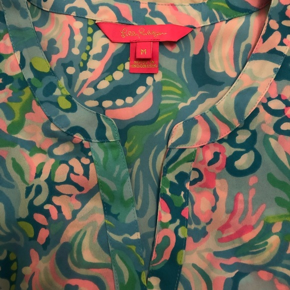 ๐๐ธ Lilly Pulitzer NWT Blouse Sz Med ๐ธ๐ - Picture 8 of 10